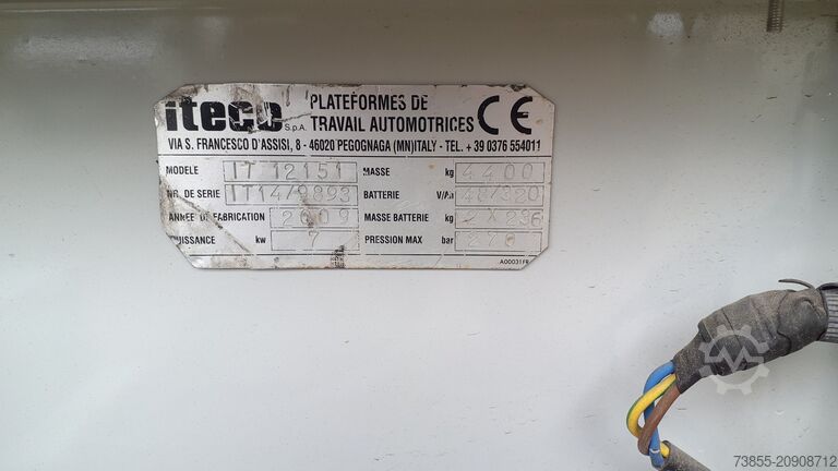 Saxlyftbord Iteco IT1215T (11,8 m)