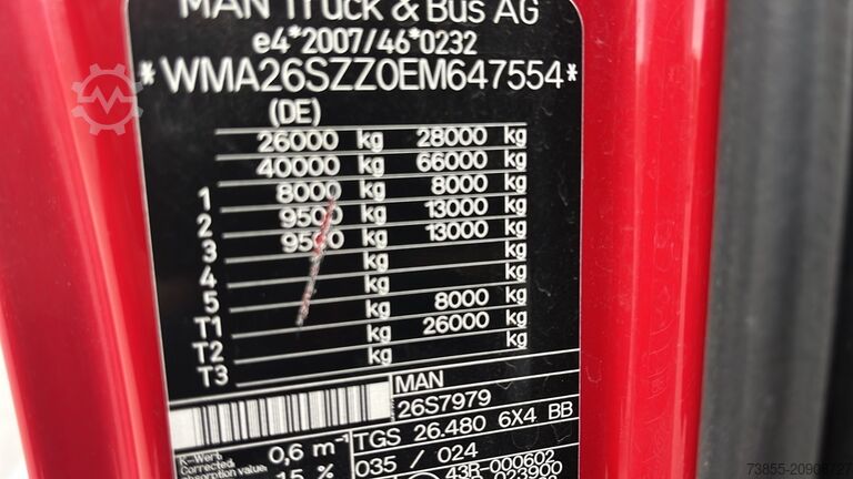 Kroklastbil MAN TGS 26.480 Meiller RK 20 60