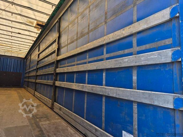 Ανοιχτό ημιρυμουλκούμενο με μουσαμά KRONE Mega Gardine mit Hubdach,Pal-Anschlag li+re