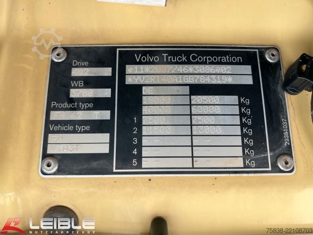 Standard SZM VOLVO FH 500 Flachdach*Kipphydro*Alcoa*Dual Clutch*VEB