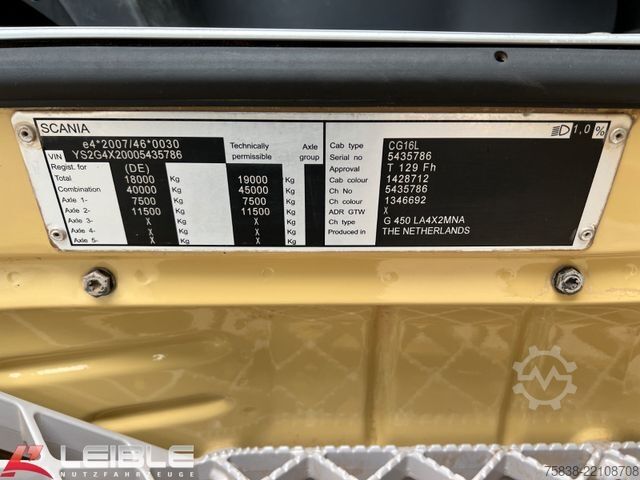 Standard SZM SCANIA G450*Hydraulik*Retarder*nur 426.000 KM*