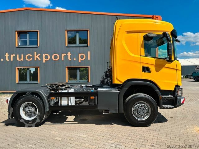 Standard nyergesvontató SCANIA 450 XT 4x4 Euro 6 SZM Kipphydraulik Blatt / Luft