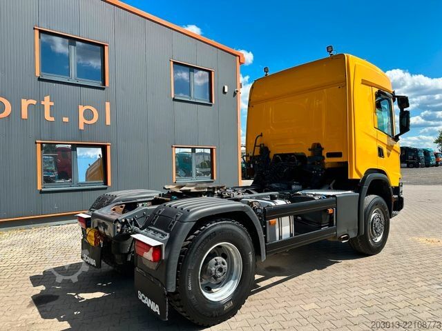 Standard nyergesvontató SCANIA 450 XT 4x4 Euro 6 SZM Kipphydraulik Blatt / Luft