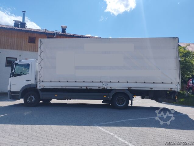 Camion avec plateau et bâche, hayon élévateur Mercedes-Benz 1224 L Atego Pritsche Plane Ladebordwand