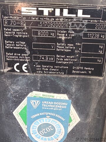 Forklift STILL R70-80
