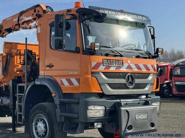 Třístranný sklápěč Mercedes-Benz Axor 1829 4x4 Atlas 7m=800kg FB Winterdienst