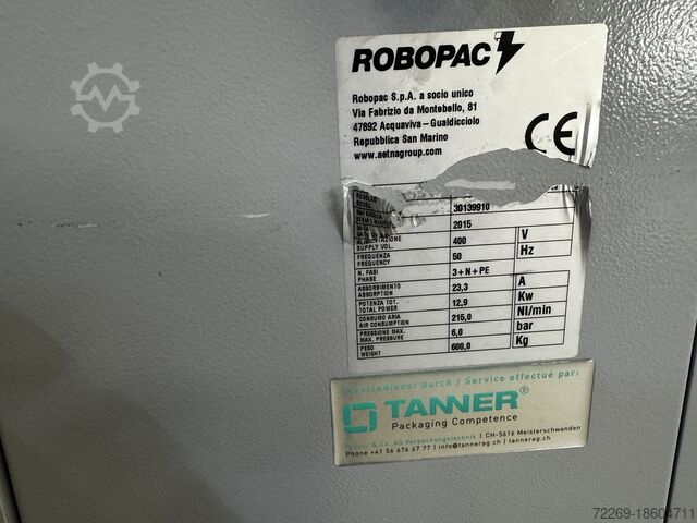 Automatische krimpfolie wikkelmachine Robopac Athena Combi 5545