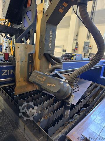 CNC portaal plasma snijmachine Zinser 2425-I/3600 Fasenaggregat