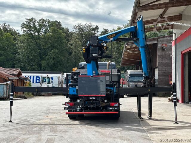 Autocarro con cassone fisso MAN TGX 26.520 Baustoffpritsche PALFINGER