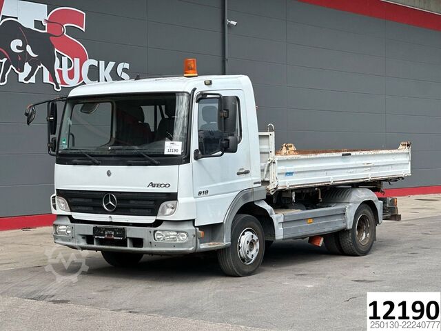 Trevägs tippbil MERCEDES-BENZ Atego 818 4x2 BB MEILLER DSK /AHK/