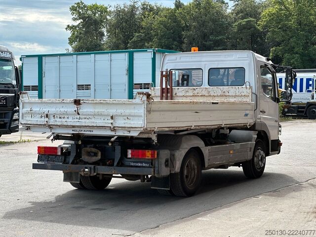 Trevägs tippbil MERCEDES-BENZ Atego 818 4x2 BB MEILLER DSK /AHK/