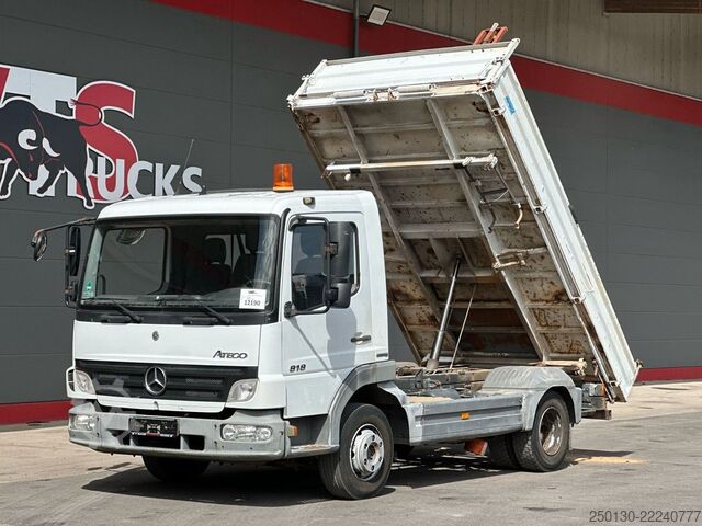Trevägs tippbil MERCEDES-BENZ Atego 818 4x2 BB MEILLER DSK /AHK/