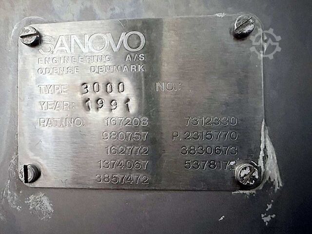 Pastörizasyon tesisi Sanovo/Südmo/KMA Type 3000/K 21-FS-4235