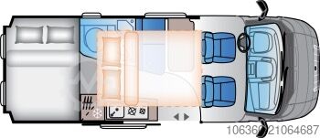 SUNLIVING V 60 SP TENTTOP - COMFORT EDITION MINI VAN CU TOALETĂ NOUĂ SUNLIVING V 60 SP TentTop - COMFORT EDITION