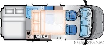 SUNLIVING V 60 SP TENTTOP - COMFORT EDITION MINI VAN CU TOALETĂ, NOU SUNLIVING V 60 SP TentTop - COMFORT EDITION