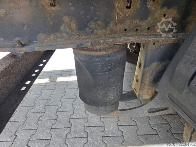 Open oplegger met zeil KRONE Gardine Lowliner, Joloda-Schienen, Hubdach
