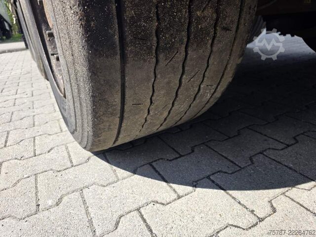 Open oplegger met zeil KRONE Gardine Lowliner, Joloda-Schienen, Hubdach