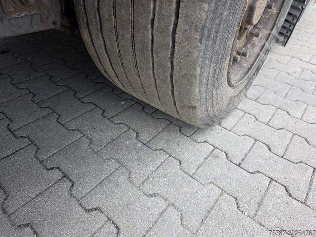 Open oplegger met zeil KRONE Gardine Lowliner, Joloda-Schienen, Hubdach