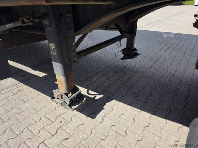 Open oplegger met zeil KRONE Gardine Lowliner, Joloda-Schienen, Hubdach