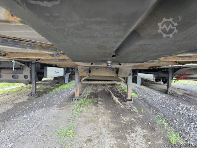 Open oplegger met zeil KRONE Gardine Lowliner, Joloda-Schienen, Hubdach