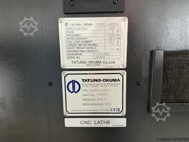 Strung CNC Okuma GENOS L2000-e LX 500