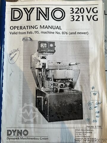 Mašina za zatvaranje posuda Dynopack Maschinenbau GmbH DYNO 320VG / 321VG