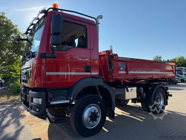 Camión volquete MAN TGM 13.290 BL 4X4/Meiller 3-Seiten-Kipper