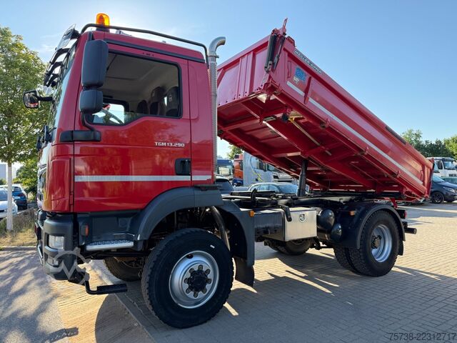 Camión volquete trilateral MAN TGM 13.290 BL 4X4/Meiller 3-Seiten-Kipper