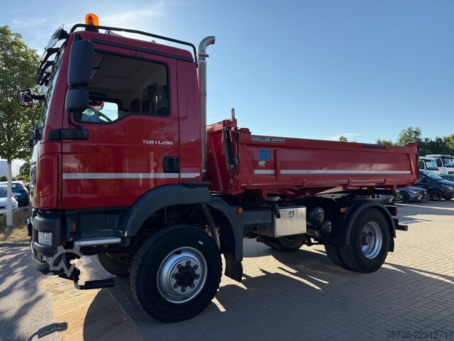 Camión volquete trilateral MAN TGM 13.290 BL 4X4/Meiller 3-Seiten-Kipper
