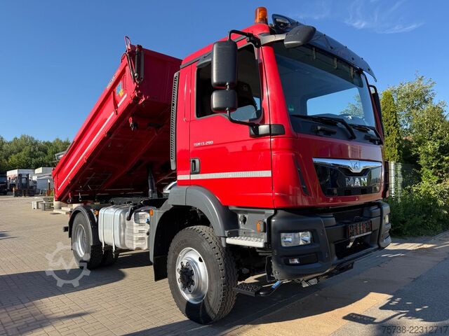 Camión volquete trilateral MAN TGM 13.290 BL 4X4/Meiller 3-Seiten-Kipper