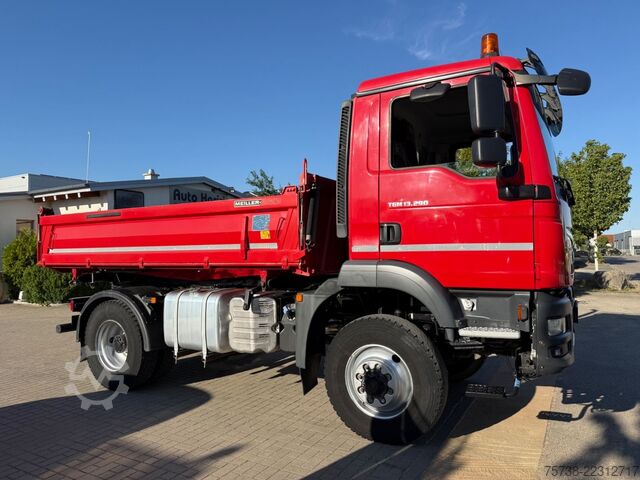 Camión volquete trilateral MAN TGM 13.290 BL 4X4/Meiller 3-Seiten-Kipper