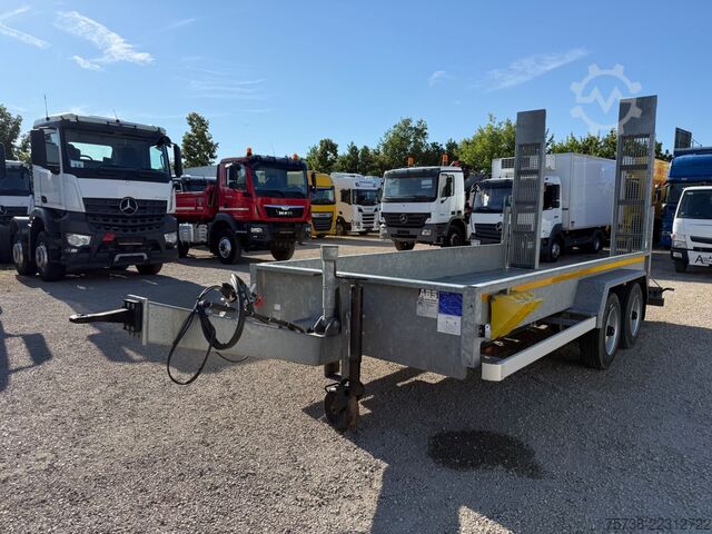 Remolque de plataforma baja WOERMANN 88.50/200/Tieflader/Rampen/Tandem/verzinkt