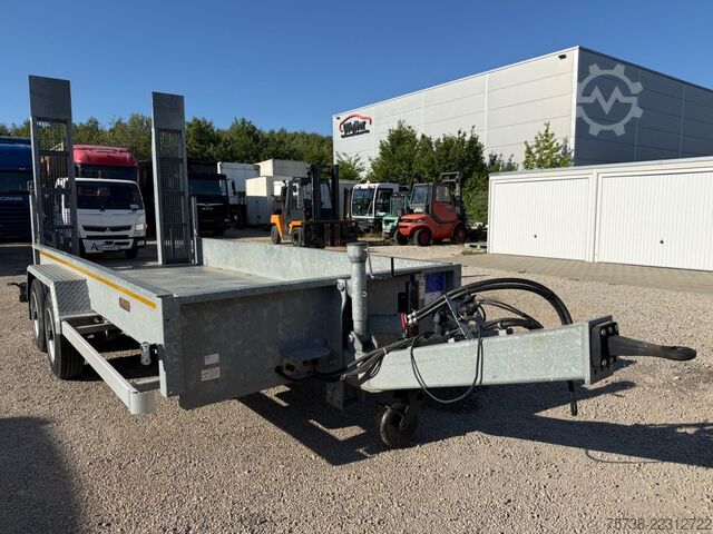 Remolque de plataforma baja WOERMANN 88.50/200/Tieflader/Rampen/Tandem/verzinkt
