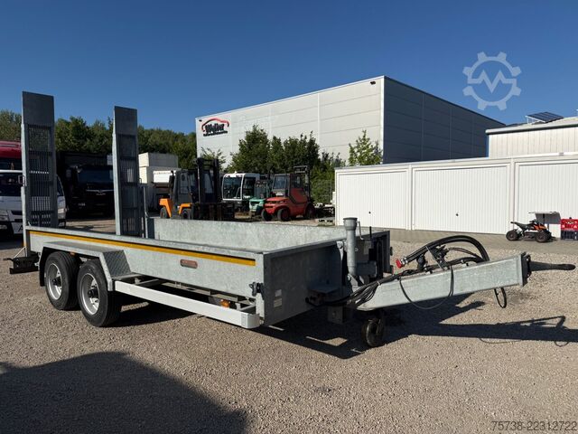 Remolque de plataforma baja WOERMANN 88.50/200/Tieflader/Rampen/Tandem/verzinkt