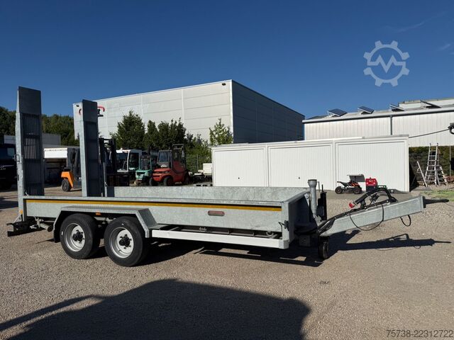 Remolque de plataforma baja WOERMANN 88.50/200/Tieflader/Rampen/Tandem/verzinkt