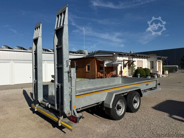 Remolque de plataforma baja WOERMANN 88.50/200/Tieflader/Rampen/Tandem/verzinkt
