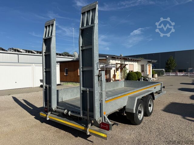 Remolque de plataforma baja WOERMANN 88.50/200/Tieflader/Rampen/Tandem/verzinkt