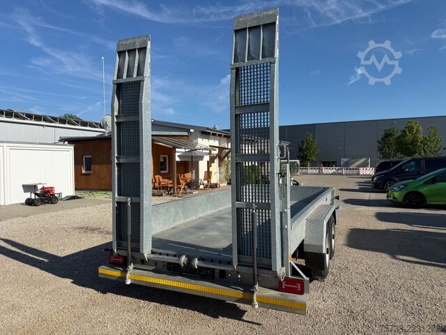 Remolque de plataforma baja WOERMANN 88.50/200/Tieflader/Rampen/Tandem/verzinkt