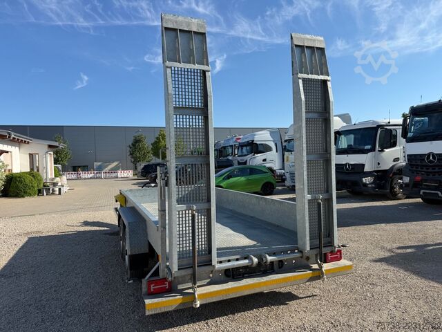 Remolque de plataforma baja WOERMANN 88.50/200/Tieflader/Rampen/Tandem/verzinkt