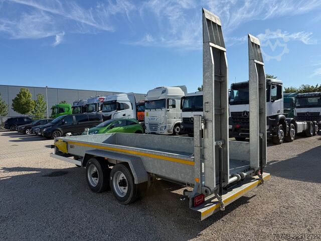 Remolque de plataforma baja WOERMANN 88.50/200/Tieflader/Rampen/Tandem/verzinkt
