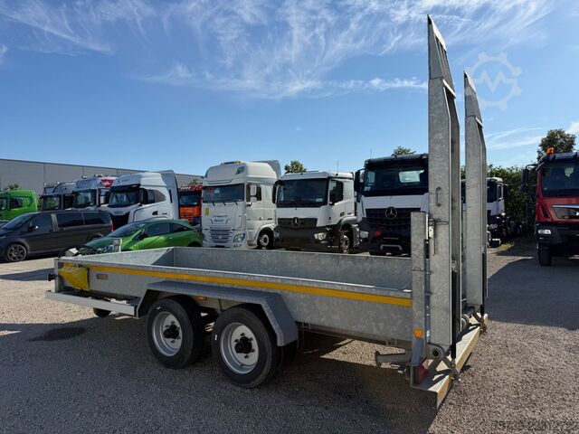 Remolque de plataforma baja WOERMANN 88.50/200/Tieflader/Rampen/Tandem/verzinkt