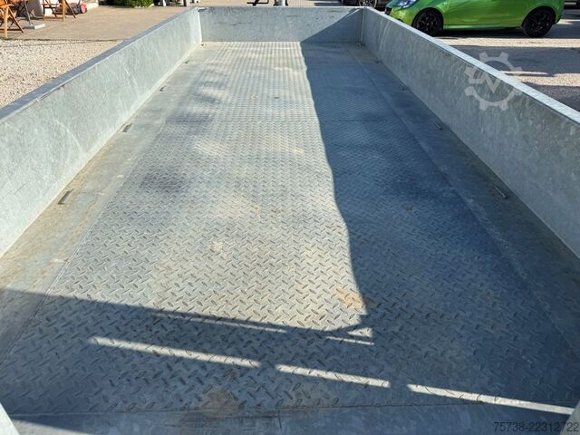 Remolque de plataforma baja WOERMANN 88.50/200/Tieflader/Rampen/Tandem/verzinkt