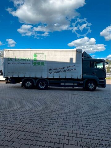 Șasiu de camion MAN TGS 26.400 6x2 Plane mit Hebebühne