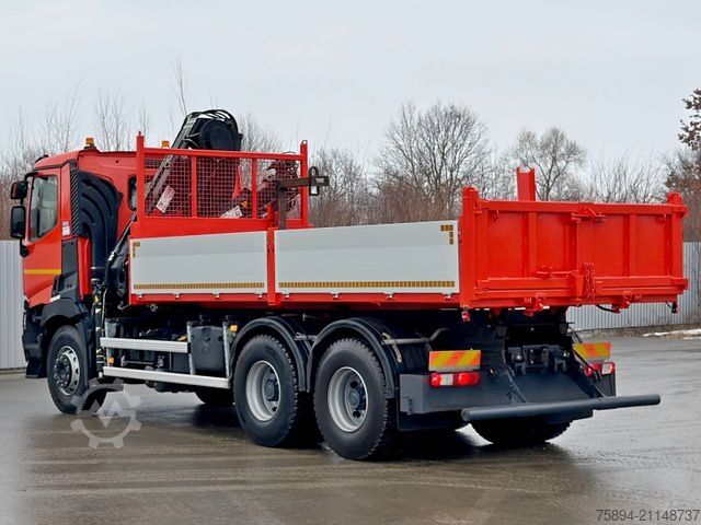 Truck mounted crane RENAULT C 430 *KIPPER 5,60m* HIAB 144 BS - 3 HIDUO* 6x4