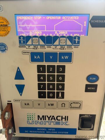 Miyachi Unitek HF25 – Contrôleur pour soudeuse par résistance DC 380–400 V Miyachi Unitek HF25 – Sterownik do zgrzewarki oporowej DC 380–400 V Miyachi Unitek HF25 – Sterownik do zgrzewarki oporowej DC 380–400 V