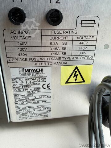 Miyachi Unitek HF25 – Contrôleur pour soudeuse par résistance DC 380–400 V Miyachi Unitek HF25 – Sterownik do zgrzewarki oporowej DC 380–400 V Miyachi Unitek HF25 – Sterownik do zgrzewarki oporowej DC 380–400 V