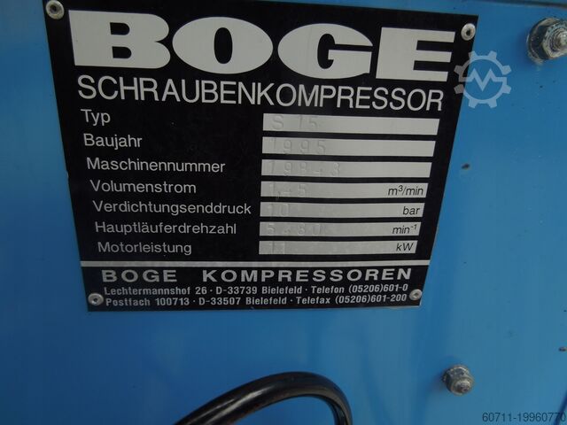 Schroefcompressor BOGE S15