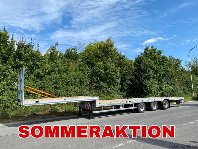 Semirremolque de plataforma baja Möslein ST 3-Plato 9,4  3 Achs Satteltieflader Plato 45 t GGfür Fertigteile, Baumaschinen oder Container