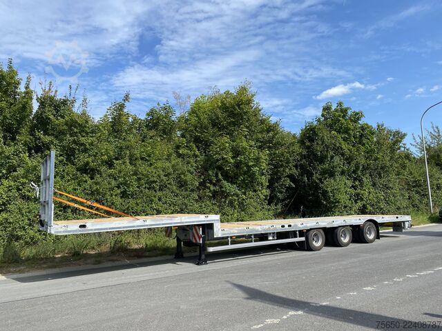 Semirremolque de plataforma baja Möslein ST 3-Plato 9,4  3 Achs Satteltieflader Plato 45 t GGfür Fertigteile, Baumaschinen oder Container