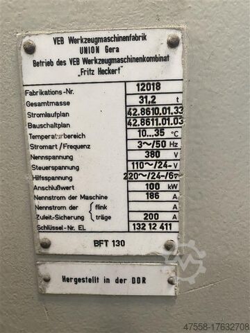 Tafelboormachine WMW UNION BFT 130/7